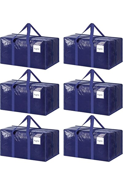 Arabest 6-Pack Heavy Duty Moving Bags,Waterproof Storage Totes with Reinforce...