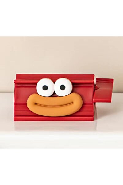 Arabest Manual Rolling Toothpaste Tube Squeezer,Red Cartoon Smiling Face Desi...