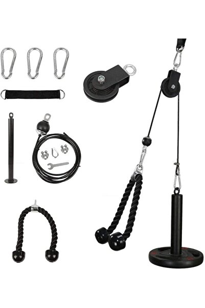 Arabest Cable Pulley System for Home Gym,Triceps Rope and Weight Lifting Atta...