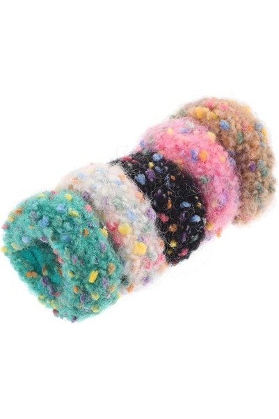 Arabest 5 Pcs Wool Elastic Hair Ties,Knit Scrunchies for Girls and Women,Plus...