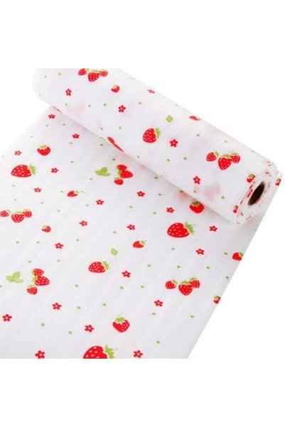 Arabest 30x500 cm White Plastic Strawberry Drawer Liners,Non-Slip Waterproof ...