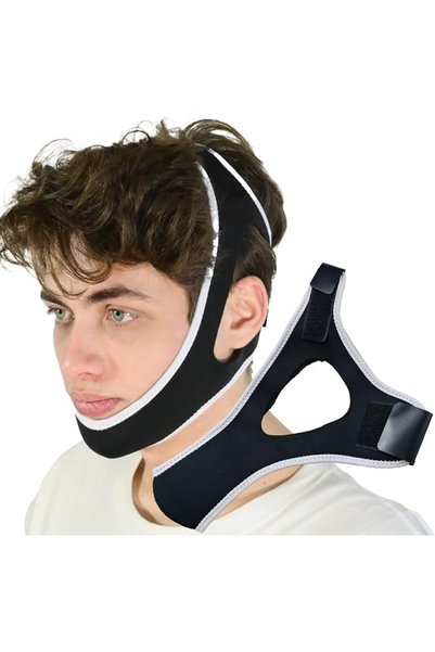 TERRIFI Anti Snoring Chin Strap, Adjustable Jaw Strap for Sleep Apnea, Keep M...