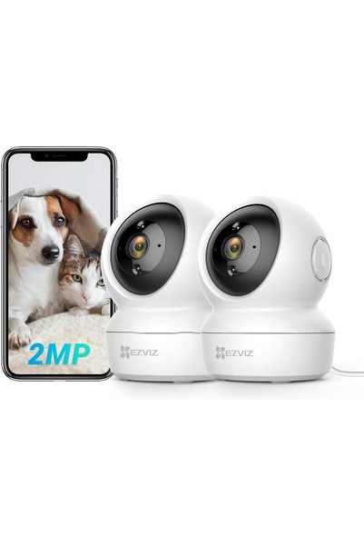 Generic EZVIZ 2 Pack Indoor Security Cameras Wired Wifi CCTV with App, 1080P,...