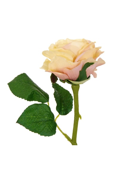 OEM Floare Artificială Trandafir Somon 31 cm – Decor Realist pentru Casă și E...