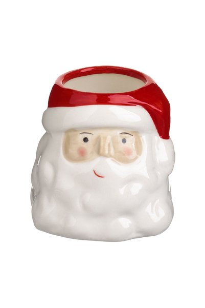 OEM Lumânare Parfumata Albă în Suport Ceramic Moș Crăciun 9 x 8.5 x 9 cm – Ar...