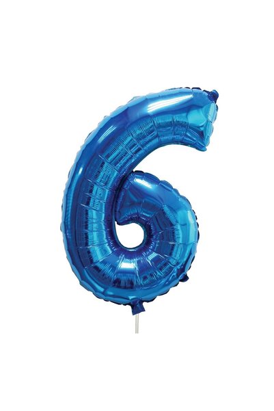 OEM Balon Petrecere din Folie Bleu Metalizat Nr.6 - 60 cm
