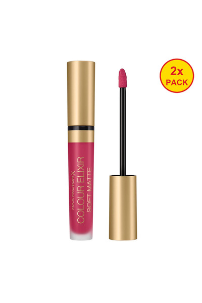 Max Factor Двойна опаковка Цветен еликсир Стоуф Мат 025 Raspberry Haze, 4 мл