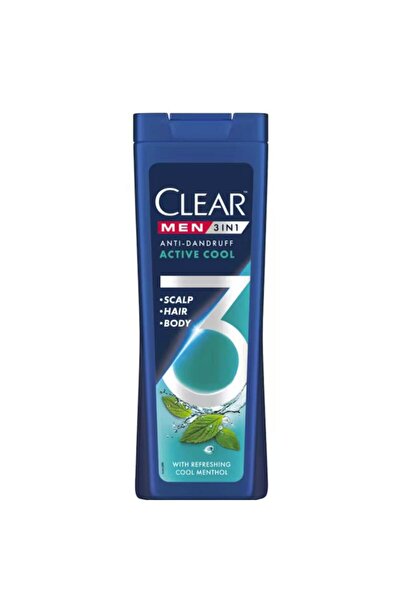 Clear Set 2 x Șampon 3 în 1 pentru bărbați Men Active Energy, 360 ml