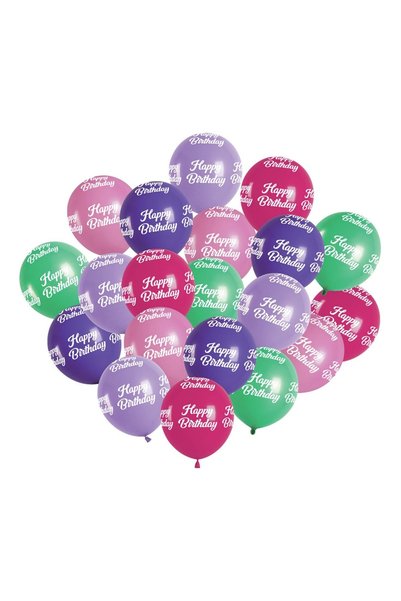OEM Baloane de Petrecere Colorate "Happy Birthday" Girl 23 cm – 20 buc.