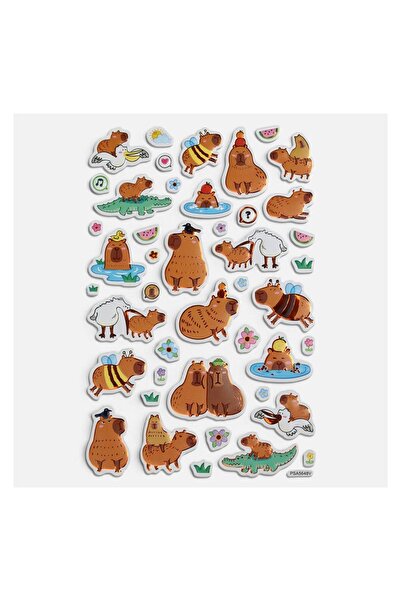 OEM Autocolante 3D Capybara – Decorațiuni Vesele pentru Caiete, Cărți și Desene