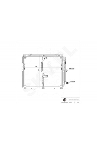 ESEN SKV Radiator aer condiționat Mercedes Clasa S A1408300070