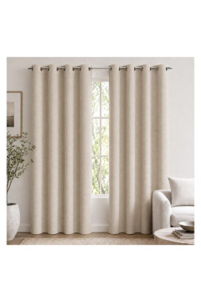 OEM Draperie Chenille Bej 140x260 cm – Opacitate Ridicată și Textură Elegantă