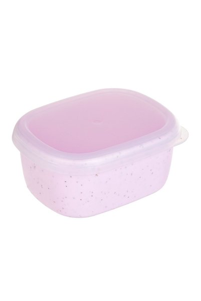 OEM Caserolă Mini din Plastic Roz 200 ml – Închidere Etanșă pentru Alimente