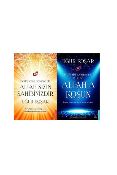 Kronik Kitap Uğur Koşar - Allah'a Koşun - Allah Sizin Sahibinizdir 2 Kitap Set