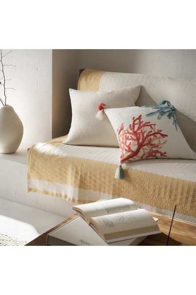 Gofis Home Solenne 591/04 Κίτρινο Ηλιοφάνειας Κάλυμμα Καναπέ Τριθέσιου, 180 x...