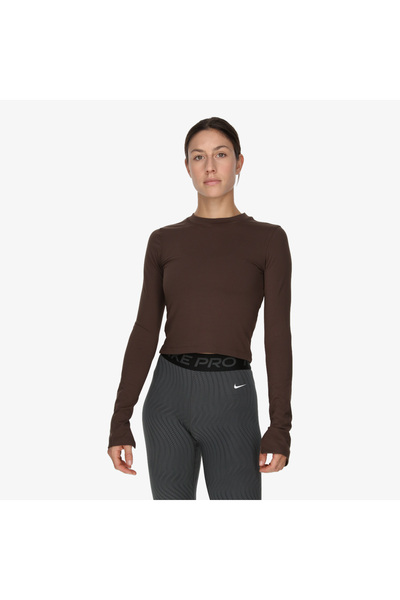 Nike W NK ONE FITTED DF LS TOP NVTY