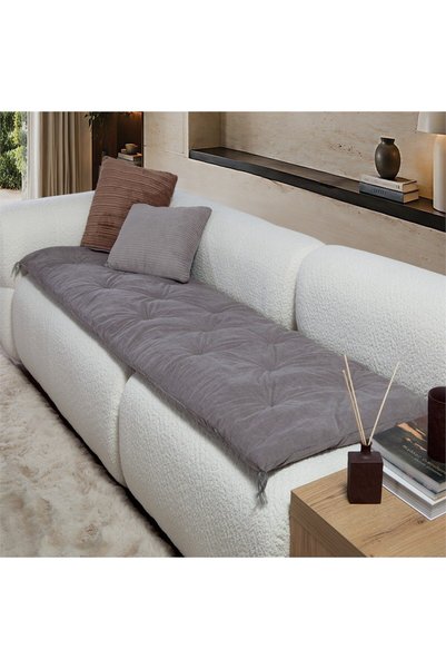 Nef Nef Homeware Nef-Nef Homeware Eriete Γκρι Κάλυμμα Διθέσιου Καναπέ, 70 x 1...