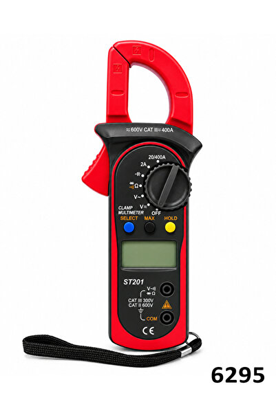 Generic Digital Clamp Meter AC Current AC/DC Voltage Tester Multimeter LCD Display ST200 Series 6295