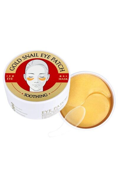 NO BRAND Set 60 Plasturi Hidrogel pentru Ochi cu Aur, Extract de Mucus de Mel...