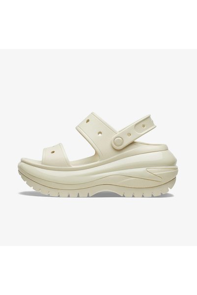 Crocs Sandale cremă pentru femei Classic Mega Crush