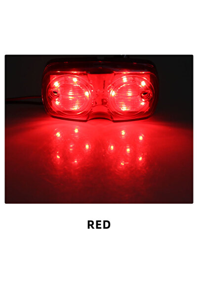 Choice Red 2X LED Side Marker Lights 12V 24V Trailer Warning Tail Lamp Cleara...