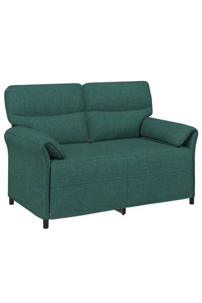 vidaxl Canapea cu 2 locuri 2-Locuri Verde închis 138 x 83 x 95 cm