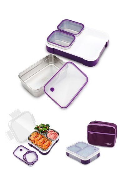 TAPIT 1260ML Stainless Steel Lunch Box for Children and Adults, Leak-Proof Be...