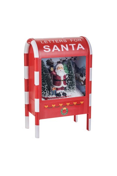 OEM Decorațiune de Crăciun Cutie Postala cu Mos Crăciun Lumina și Muzica 20x1...