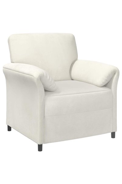 vidaxl Sofa cu un loc Crem 88 x 83 x 95 cm Catifea