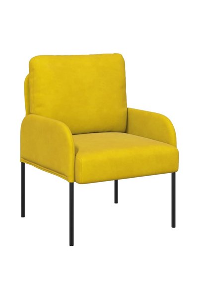 vidaxl Canapele cu pernă 55cm Galben placaj