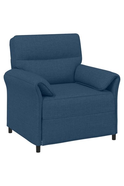 vidaxl Sofa cu un loc albastru 88 x 83 x 95 cm Țesătură