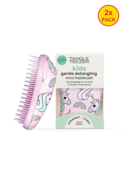 Tangle Teezer Pachet 2 bucăți Perie de păr mică originală – Pentru păr ud și ...