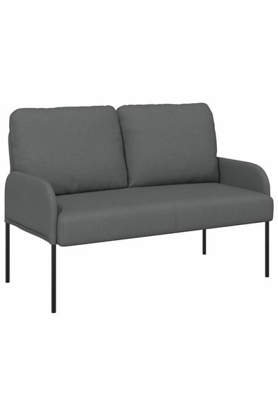 vidaxl Canapele cu pernă 110cm Gri închis placaj