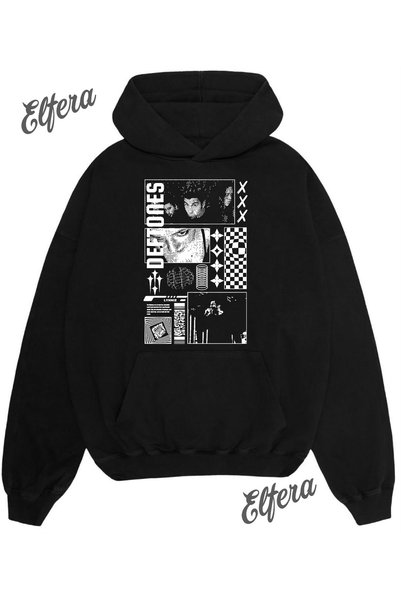 ELFERA DEFTONES 8 SWEATSHIRT UNISEX SUPRADimensionat cu imprimeu