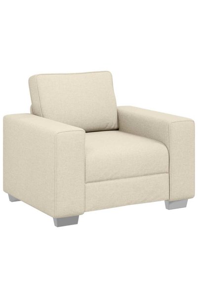 vidaxl Fotoliu Bej 100 cm Material textil din in