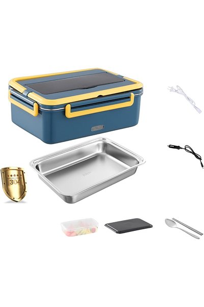 Generic Brand Cutie de prânz electrică nouă, capacitate mare, 2 în 1 pentru u...