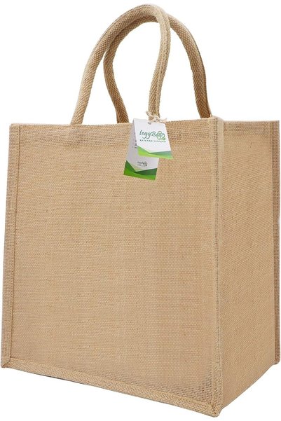 teggbag Reusable Lunch Jute Bag 100% Organic 30x30x19Gcms