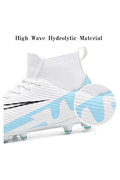 Generic Men’s Soccer Cleats,High-Top Football Boots Professional Training,Turf Outdoor Indoor Comfortable Athletic Big Boy's Sneaker