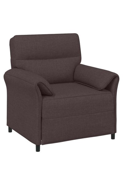 vidaxl Sofa cu un loc Maro închis 88 x 83 x 95 cm Țesătură