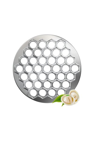Generic Brand Dumplings Mold, 37 Holes Aluminum Alloy Metal Mold, Kitchen Russian Dumpling Press for Make Dumplings Manually