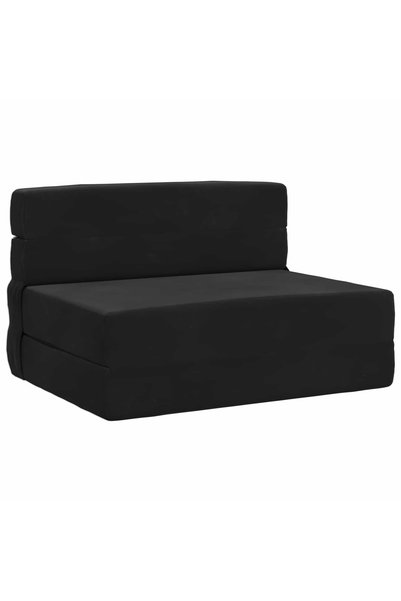 vidaxl Canapea Pat Pliabilă Negru 70 x 72 x 60 cm Țesătură