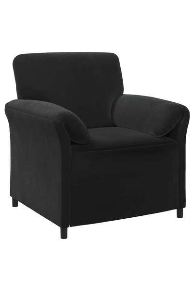 vidaxl Sofa cu un loc Negru 88 x 83 x 95 cm Catifea
