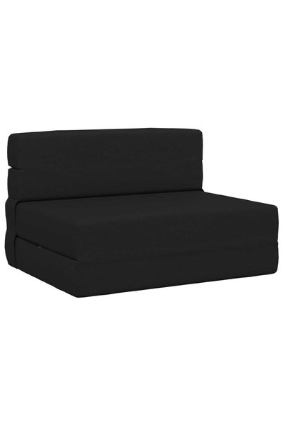 vidaxl Canapea Pat Pliabilă Negru 70 x 72 x 60 cm Țesătură