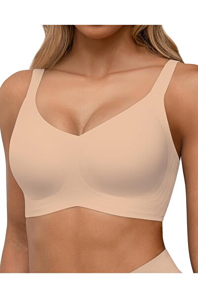 GENERAL HORISUN Seamless Bras Full Coverage Wireless Push Up Bra for Women No...