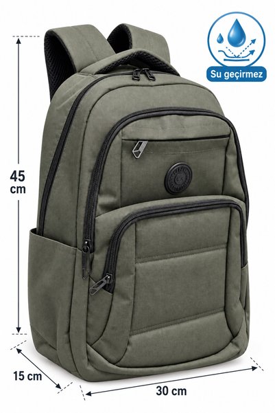 CAKARD Ortopedik Unisex Suya Dayanıklı Çok Bölmeli Günlük Sırt Çantası – Okul, Seyahat ve Spor Çantası 45x30x15 cm