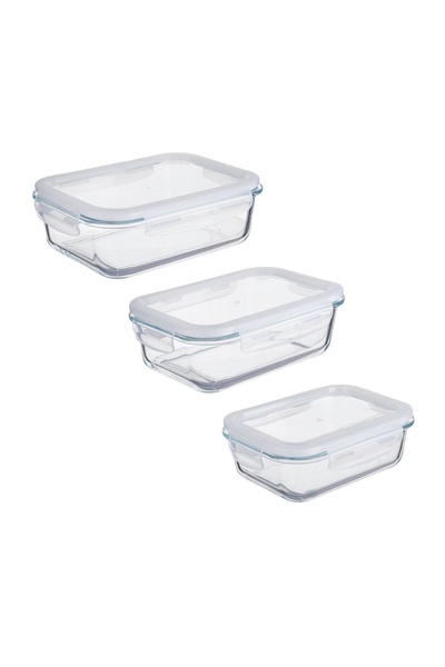 OEM Set Caserole din Sticlă Dreptunghiulare Frosty și Capac Frosty 640-1000-1...