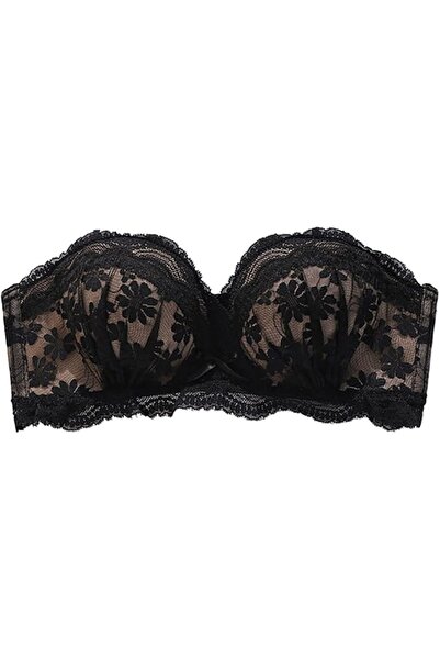Dress Cici Multiway Strapless Bra, Convertible Lace No Straps Bras With Padde...