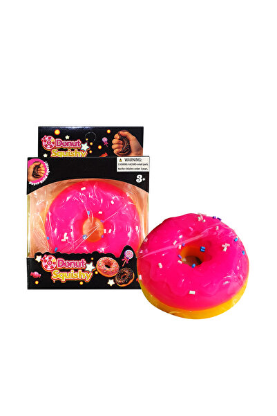 Generic Brand Sponge Donut Squishy Toy - Pink