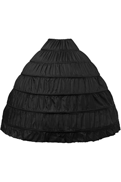 GENERAL Women Crinoline Petticoat 6 Hoop Skirt A line Slip Floor Length Under...