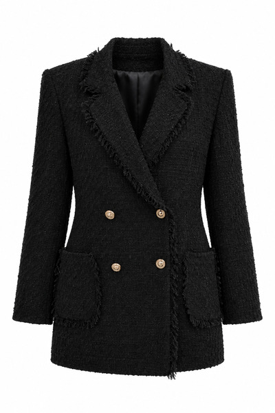 My Blog Black Tassel Jacket - 9172